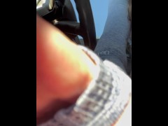 She’s TOO HORNY to get home MASTERBATING in her car - Screenshot 14 of 16 - Petite