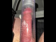 Preview 2 of My Throbbing Cock wanted one more Orgasm so Jerked One out after Pumping it Up