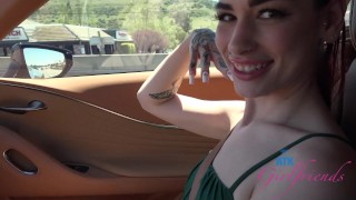Behind The Scenes With Teasing And Rubbing Your Cock In The Car While On Vacation