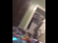 Trans Hottie Uses a Blue Vibrator on herself