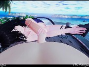 Preview 4 of VR Girlfriend sucks and fucks you on your beach date and gets a creampie in her pussy