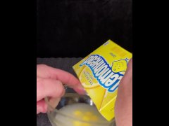 Lemonheads take a bath in my cum before I have a taste