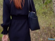 Preview 2 of Public Agent Clemence Audiard POV blowjob and public sex with big dick