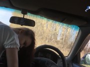 Preview 5 of Fucked my stepsister in car while we waiting for pizza