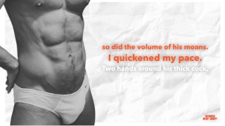 Primeira experiência de caras heterossexuais - áudio de fita de sexo de academia / músculo |  NSFW Audio Erotica com legendas
