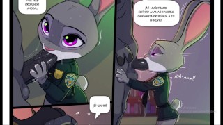 officer Judy Hopps fucks with her boss to receive her promotion - zootopia hentai