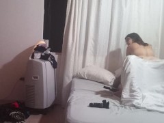 He entered my stepfather's bedroom and recorded him waking him up and riding his cock.