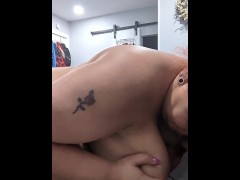 Smothering His Face With My Triple D Boobs