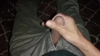 Delicious sperm spurted out by my sexy hands