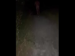 Naked walk in park