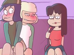 Jackie x Janna fucking in public and creampie hiddenly animation