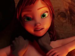 The Queen's Secret - Anna Frozen 3D Anal Animation