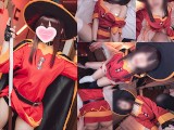 ❤️🔥【aliceholic13】KonoSuba Megumin Cosplaying: Aroused NTR Ecchi hentai video.