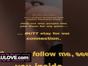 Preview 1 of Big tits babe shows creampie & cumshot pussy closeups, FinDom & FemDom JOI - Lelu Love