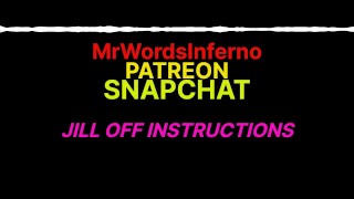 Male audio for women - JILL OFF INSTRUCTIONS - Pussy Spanking, Teasing, Role Play