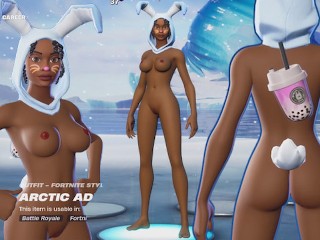 Fortnite Nude Game Play -  Bunny Brawler Nude Mod [18+] Adult Porn Gamming Video