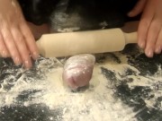 Preview 6 of Cooking dick for dinner. Part 3/3. Extremely press my penis and eject sperm.