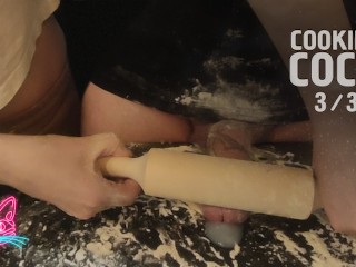 Cooking Dick for Dinner. Part 3/3. Extremely Press my Penis and Eject Sperm.