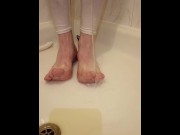 Preview 2 of Just my feet while filming other content , Feet foot fetish toes soles heels