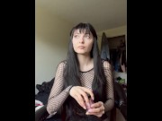 Preview 3 of POV Smoking with the GOTH GIRL Next Door You Get A LAP DANCE