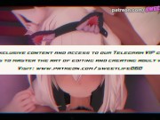Preview 4 of Virtual YouTuber - Shirakami Fubuki Enjoying Receiving Cream In Her Pussy!