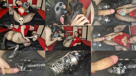 Boots worship with bootjob and cum on heels (Teaser)