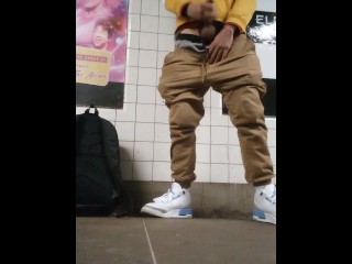 First ever Public Train Station Video & Cought still kept going the Ladies Loved it yet didn't Join