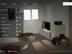 NTR Hentai Game Cheating Behing My Girlfriend with Hot Hyuna Cowgirl creampie - Tenant of the Dead