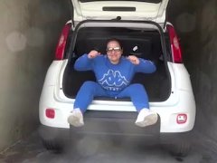 BOUNCING A WHITE PANDA CAR