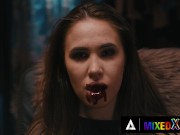 Preview 2 of MIXEDX - New Cute Apprentice Amirah Adara Fucks With Her Hot Vampire Master Alyssa Bounty