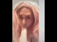 Sissy Alicia sucking cock on cam