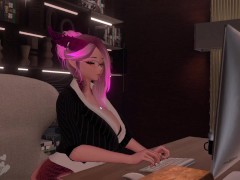 MILF Secretly RIdes Dildo Almost Gets Caught  - Fansly - VR ERP