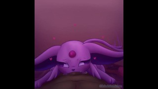 Compilation of eeveelutions performing oral on their trainers