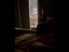 The thought of getting caught has me dripping