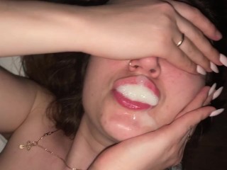 Stepmom loves to swallow a lot of sperm Video