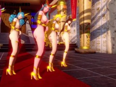 [MMD]EXID - Ah Yeah (Soraka/Gwen/Ahri/Xayah/Lulusa) [Strip ver.]