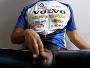 Preview 2 of Japanese cyclist wanking and cycling jersey