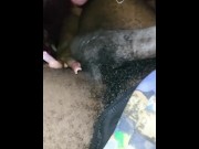 Preview 4 of SLIM FREAK USES HER LIP AND TONGUE RINGS TO SUCK AND SLURP CHOCOLATE NUTS!!!!!!!!!!!