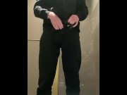 Preview 1 of PUBLIC JERKING OFF IN NIGHT CLUB ! Naughty Solo Play in Public Toilet. P. 1