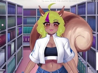 Virgin GYARU Gangbang in the Library ERP [lewd Squirrel Girl Vtuber Sif Avellana Fansly Highlight]