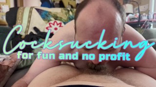 Cocksucking for Fun and No Profit - Mister Moustache gets cum shot in his mustache - cornfedMTdads