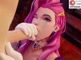 Seraphine Do Hard Blowjob And Getting Cum In Mouth | Hottest LOL Hentai 4k 60fps
