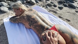 Jill Hardener Fodida no Rio por um Estranho Natureza Sexo Público