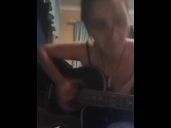 Southern Dutchess performs original sexy song on the guitar_MILF_HOT_BRUNETTE_GUITAR_MUSIC_SEXY