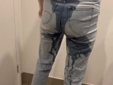 Night out + Occupied toilet = WET JEANS