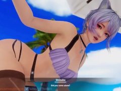 Shizuku A Muddy Beach | DOAXVV | NSFW Animation - Screenshot 1 of 16 - Tooneate