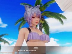 Shizuku A Muddy Beach | DOAXVV | NSFW Animation - Screenshot 2 of 16 - Blender Animation