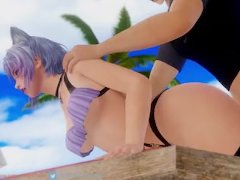 Shizuku A Muddy Beach | DOAXVV | NSFW Animation - Screenshot 9 of 16 - Tooneate