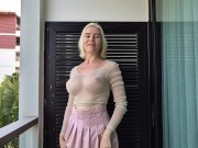 Preview 4 of Transparent Clothes. Dry vs Wet Try-on Haul
