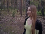 Preview 3 of Sexy nymphomaniac in the forest made me cum in her mouth